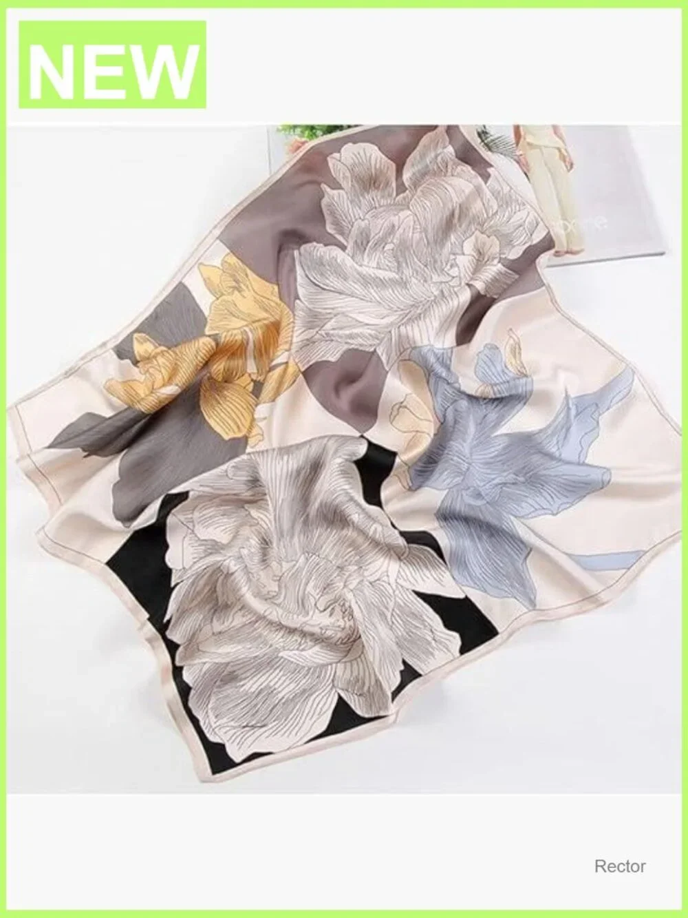 100% Mulberry Silk Neck Scarf 27x27 Square Lightweight Unisex Gift